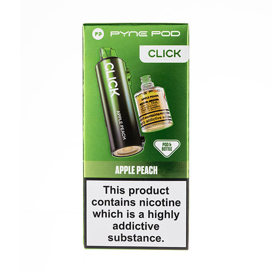 Apple Peach Pyne Pod Click 10000 Pod & Bottle