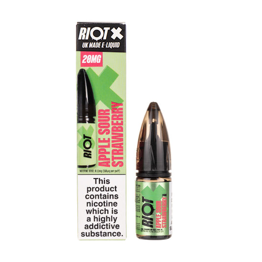 Apple Sour Strawberry Nic Salt E-Liquid by Riot X