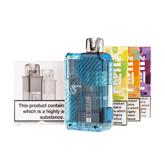 Aspire Gotek X3 Pod Kit Bundle | Save Over 15% on Pods & Nic Salts Aspire Gotek X3 Pod Kit Bundle | Save Over 15% on Pods & Nic Salts