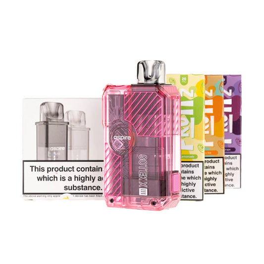 Aspire GoTek X3 Pod Kit Bundle in Pink