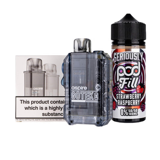 Aspire GoTek X Nicotine Free Bundle - Royal Blue