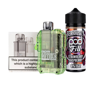 Aspire GoTek X Nicotine Free Bundle - Translucent Green