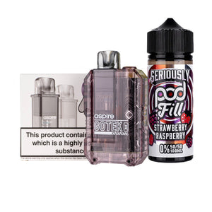Aspire GoTek X Nicotine Free Bundle - Translucent Lavendar