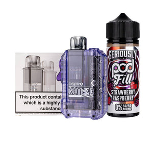 Aspire GoTek X Nicotine Free Bundle - Translucent Violet