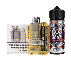 Aspire GoTek X Nicotine Free Bundle - Translucent Yellow