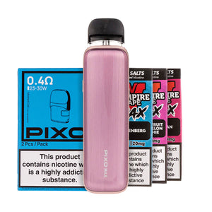 Aspire Pixo Max Pod Kit Bundle - Brushed Pink