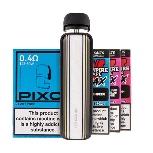 Aspire Pixo Max Pod Kit Bundle - Glory Black