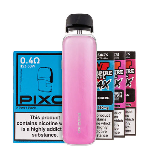 Aspire Pixo Max Pod Kit Bundle - Pink Gradient