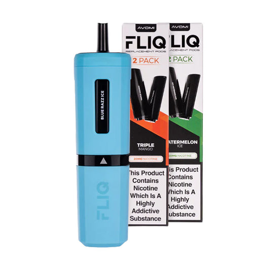 Avomi Fliq Pod Kit Bundle | 8 Pods, 4800 Puffs Avomi Fliq Pod Kit Bundle | 8 Pods, 4800 Puffs