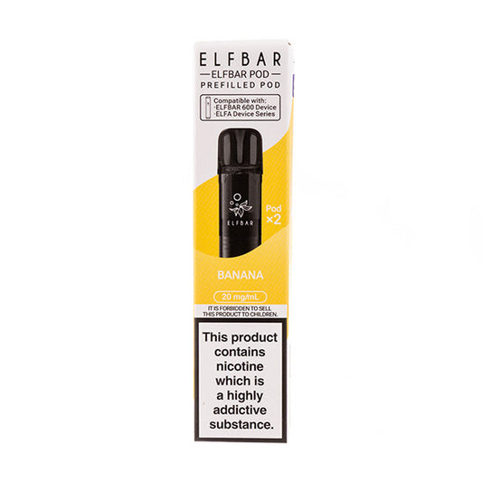 Banana Elf Bar 600 Prefilled Pods