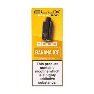 Banana Ice Legend 8000 Prefilled Pod + Refill by Elux
