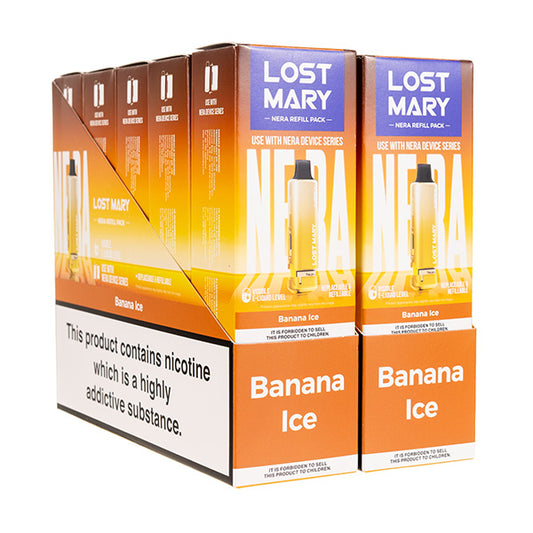 Lost Mary Nera 15k Prefilled Pod + Refill [Box of 10] - Banana Ice