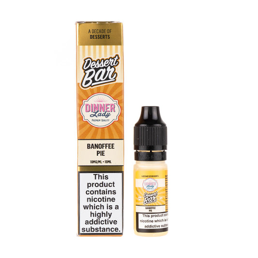 Banoffee Pie Nic Salt E-Liquid by Dinner Lady Dessert Bar Salts