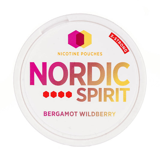 Bergamot Wildberry Standard Nicotine Pouches by Nordic Spirit X Strong