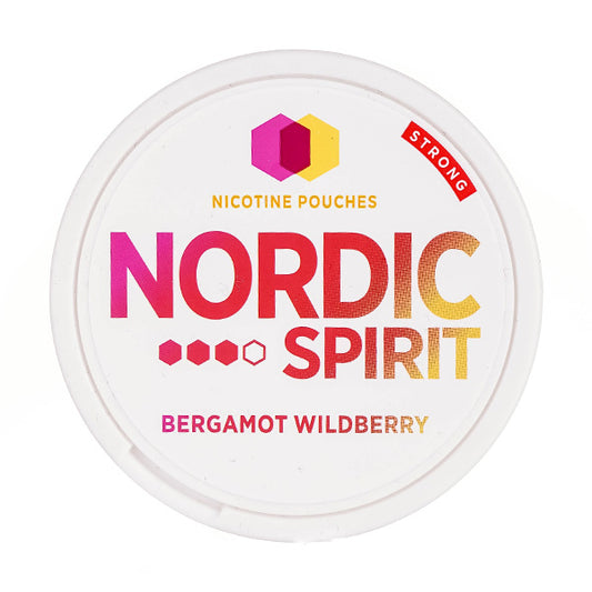 Bergamot Wildberry Standard Nicotine Pouches by Nordic Spirit Strong