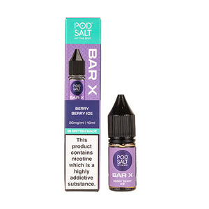 Berry Berry Ice Nic Salt E-Liquid by Pod Salt Bar X