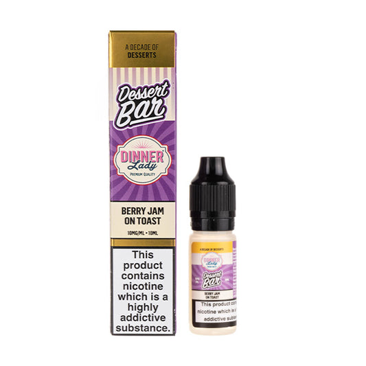 Berry Jam On Toast Nic Salt E-Liquid by Dinner Lady Dessert Bar Salts