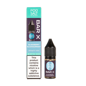 Blackberry Blackcurrant Nic Salt E-Liquid by Pod Salt Bar X