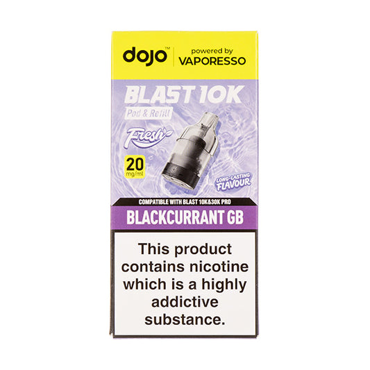 Blackcurrant GB Dojo Blast 10K Prefilled Pod + Refill by Vaporesso