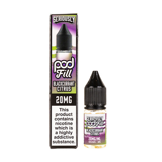 Blackcurrant Citrus Nic Salt E-Liquid by Seriously Pod Fill