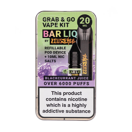 Zeus Juice Grab & Go Pod Kit - Blackcurrant Juice