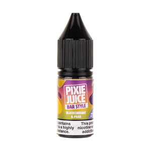 Blackcurrant & Pear Bar Style Nic Salt E-Liquid by Pixie Juice
