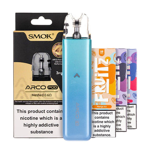 SMOK Arco E1 Pod Kit Bundle Blue Cyan