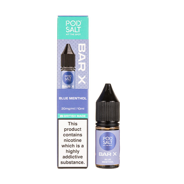Pod Salt Blue Menthol Nic Salt E-Liquid by Pod Salt Bar X — image 1 of 1