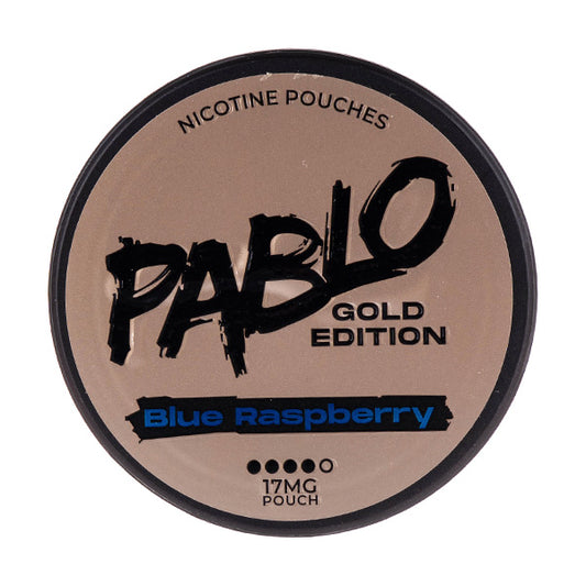 Blue Raspberry Gold Edition Nicotine Pouches by Pablo