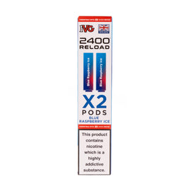 Blue Raspberry Ice IVG 2400 Reload Replacement Pods - 2 Pack