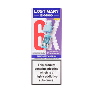 Lost Mary Blue Razz Lemonade BM6000 Prefilled Pod + Refill - 7 Days A Week Lost Mary Blue Razz Lemonade BM6000 Prefilled Pod + Refill - 7 Days A Week