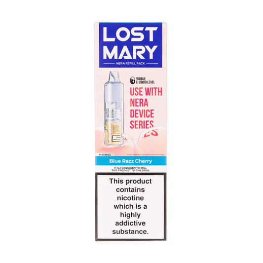 Blue Razz Cherry Nera 15k Prefilled Pod + Refill by Lost Mary