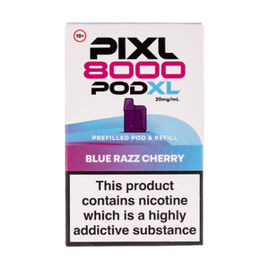 Blue Razz Cherry 8000 Prefilled Pod + Refill by Pixl