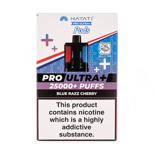 Blue Razz Cherry Pro Ultra 25k Prefilled Pod + Refill by Hayati