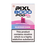 Blue Razz Chew Pixl 8000 Prefilled Pod + Refill by Pixl