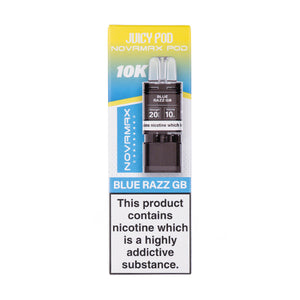 Blue Blue Razz GB Novamax 10k Prefilled Pod + Refill by Juicy Pod