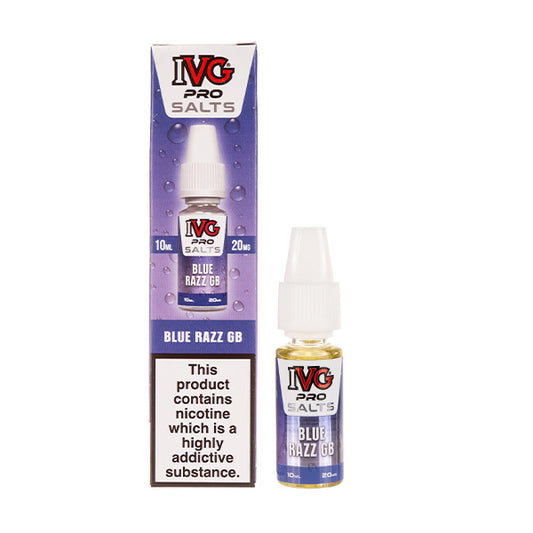 Blue Razz GB Nic Salt E-Liquid by IVG Pro Salts