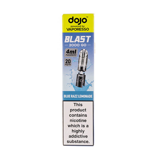 Blue Razz Lemonade Dojo Blast 2000 Go Prefilled Pod + Refill by Vaporesso