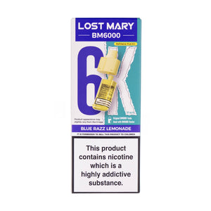 Blue Razz Lemonade BM6000 Prefilled Pod + Refill by Lost Mary