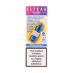 Blue Razz Lemonade Plus50 Prefilled Pod + Refill by Elf Bar