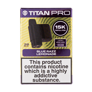 Blue Razz Lemonade Pro 15K Prefilled Pod + Refill by Titan