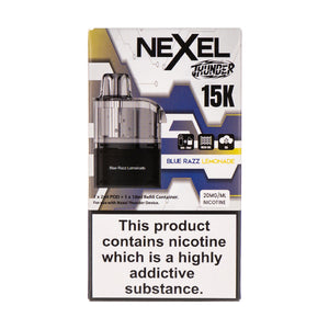 Blue Razz Lemonade Thunder 15k Prefilled Pod + Refill by Nexel