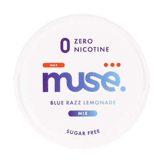 Blue Razz Lemonade Zero Nicotine Pouches by Muse