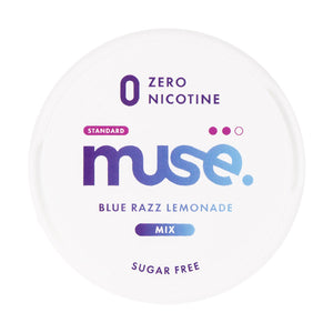 Blue Razz Lemonade Zero Nicotine Pouches by Muse