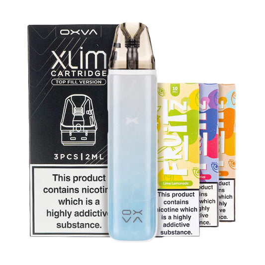 OXVA Xlim Go 2 Pod Kit Bundle Blue Ripple