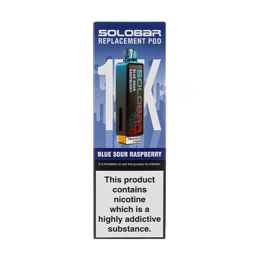 Blue Sour Raspberry Boost 15K Prefilled Pod + Refill by Solobar