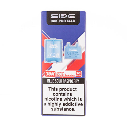Blue Sour Raspberry Pro Max 30K Prefilled Pod + Refill by SKE