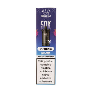 Blue Razz Lemonade 50K Hypermax Prime Prefilled Pod + Refill by Al Fakher