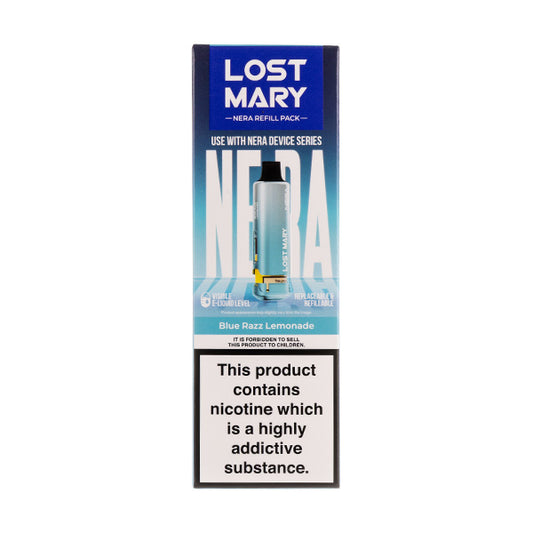 Blue Razz Lemonade Nera 15k Prefilled Pod + Refill by Lost Mary