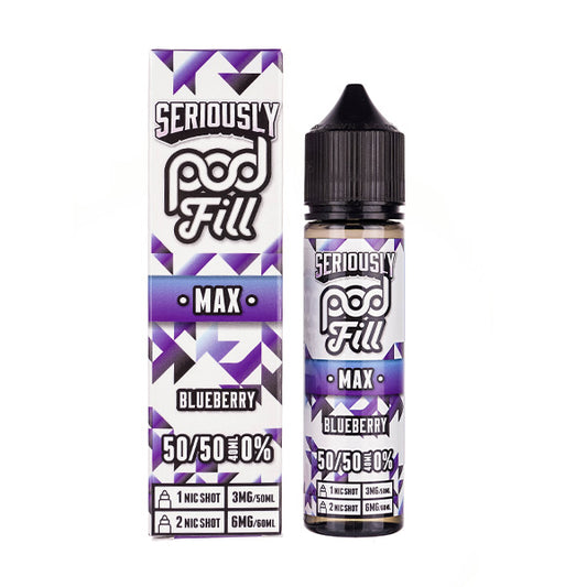 Blueberry 50ml (50/50) Shortfill by Seriously Pod Fill Max